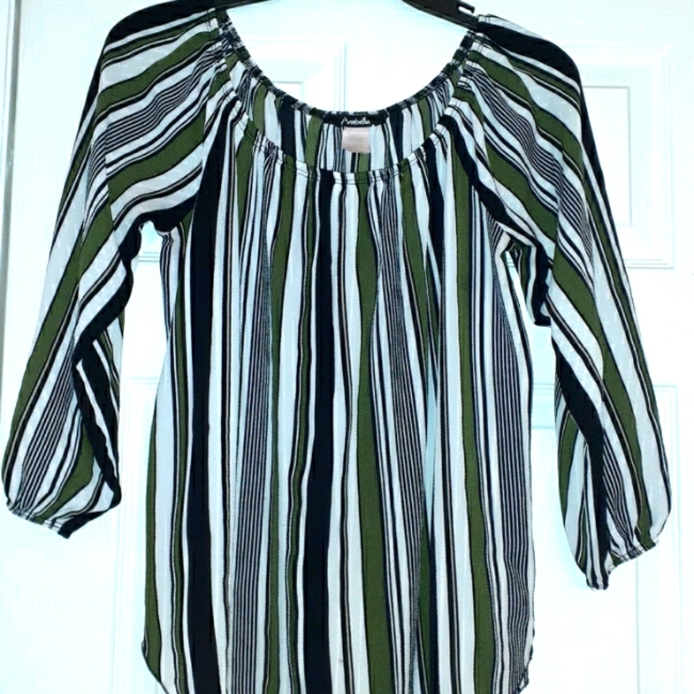 Striped Light Weight Blouse